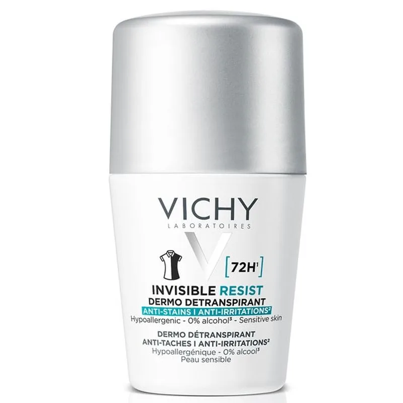 Deodorant roll-on Invisible Resist 72h, Vichy | 50 ml — preț și oferte