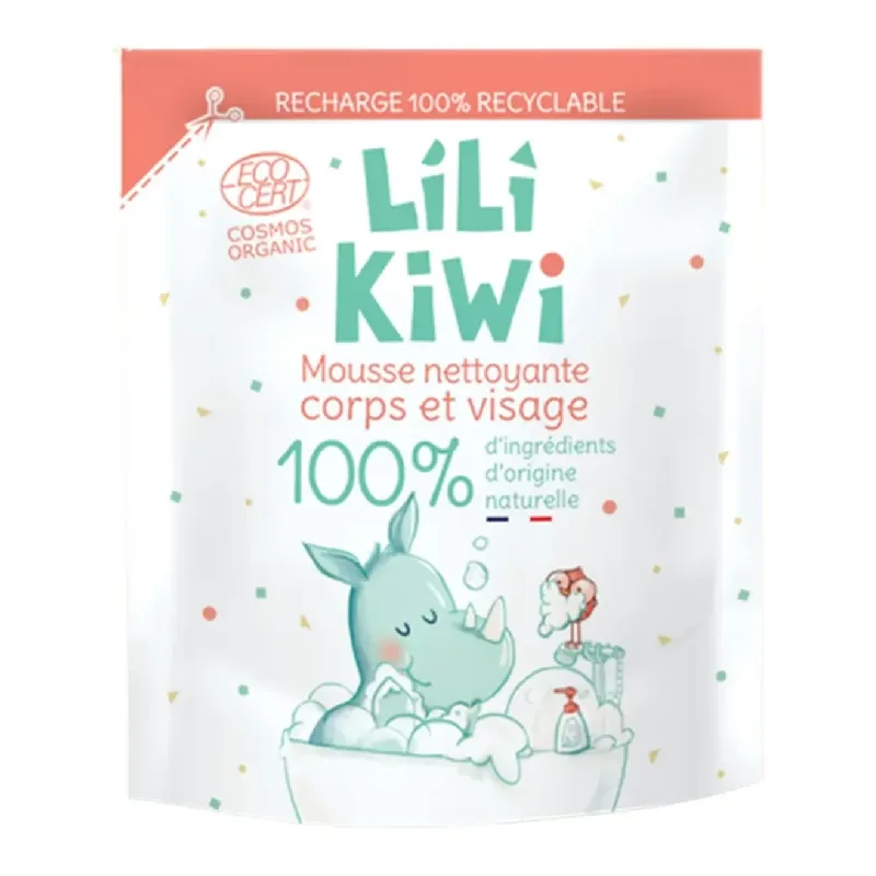 Spuma de curatare pentru fata si corp, pentru copii, rezerva, 250 ml, Lilikiwi — preț și oferte