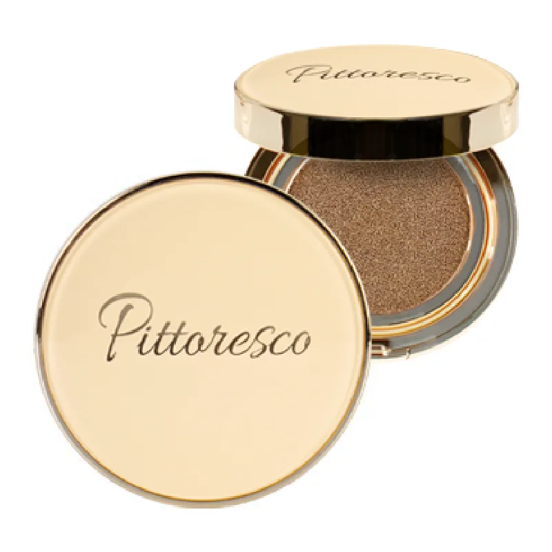 BB Cream compact cu SPF45 Cushion, Nuanta 21, Light Beige, 2*14g, Pittoresco — preț și oferte
