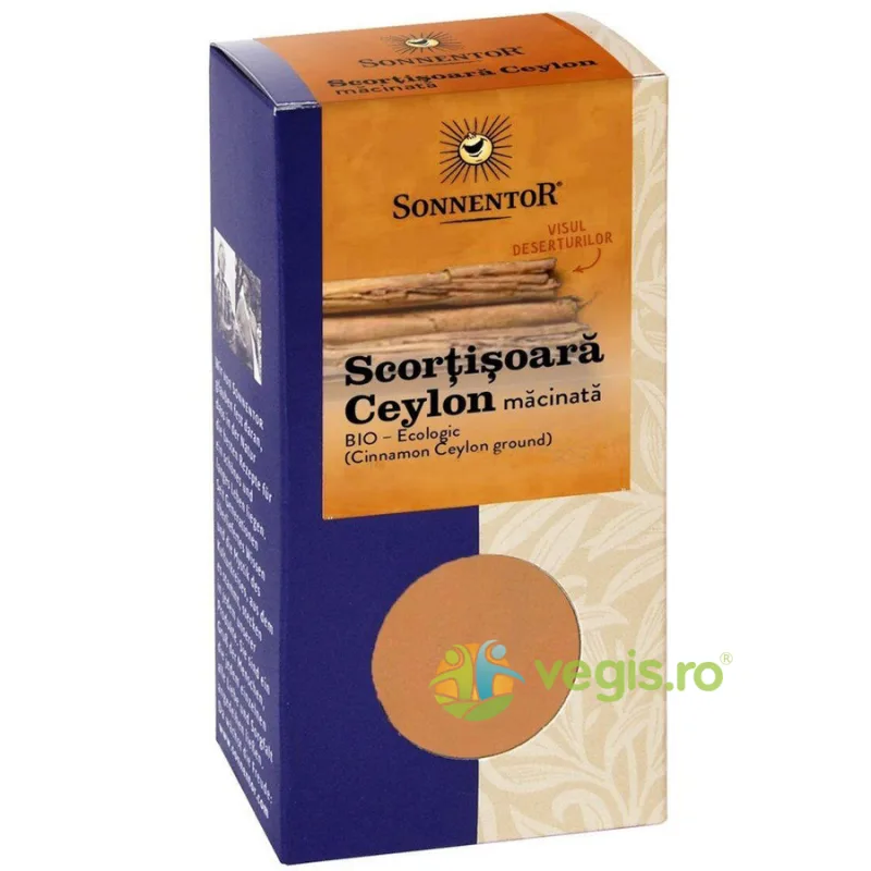Scortisoara Ceylon Macinata Ecologica/Bio 40g SONNENTOR — preț și oferte