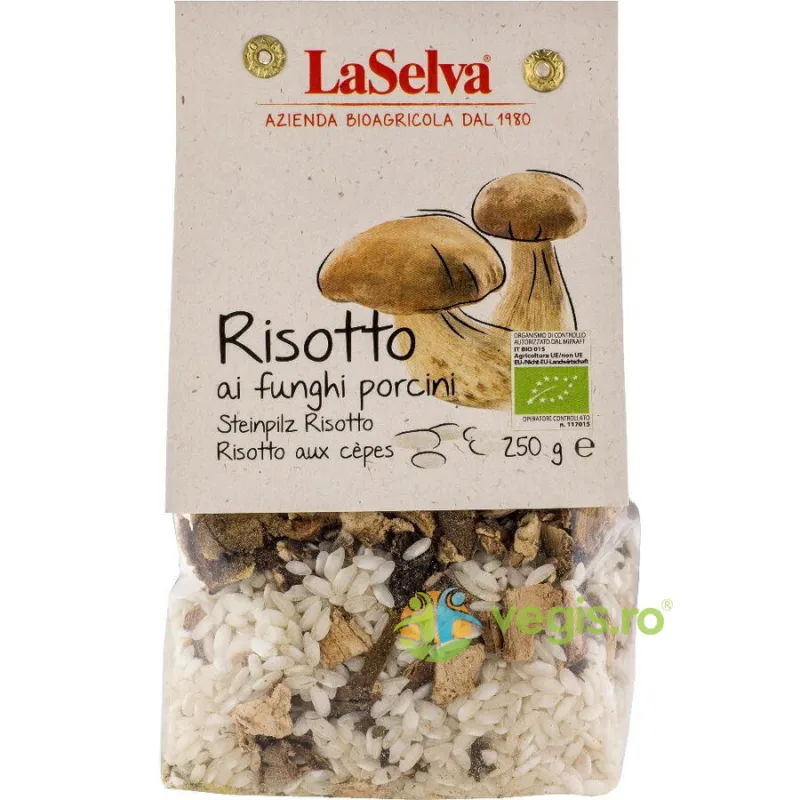 Risotto cu Ciuperci Porcini Ecologic/Bio 250g LASELVA — preț și oferte