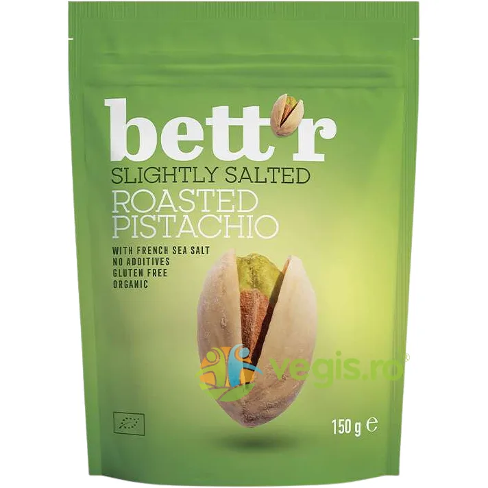 Fistic Prajit si Usor Sarat Ecologic/Bio 150g BETTR — preț și oferte