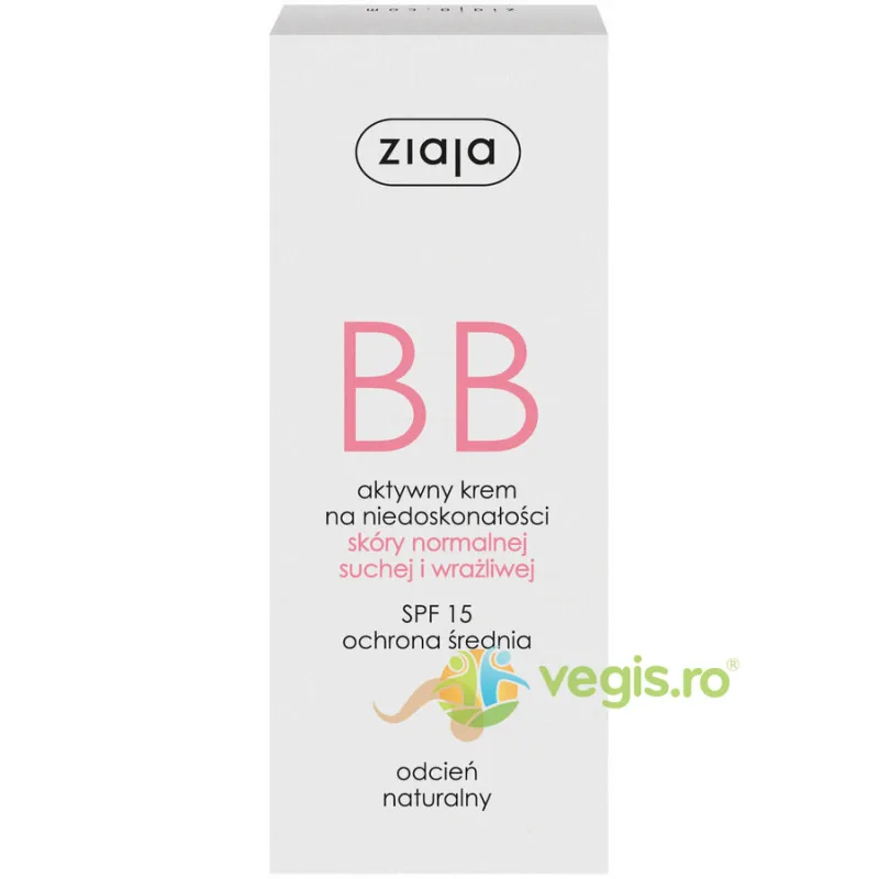BB Cream Pentru Ten Normal, Uscat Si Sensibil SPF 15 - Natural 50ml ZIAJA — preț și oferte