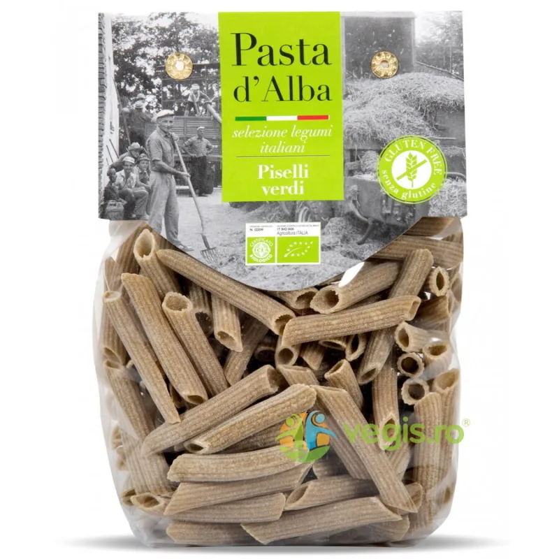 Paste Penne din Mazare fara Gluten Ecologice/Bio 250g PASTA D'ALBA — preț și oferte