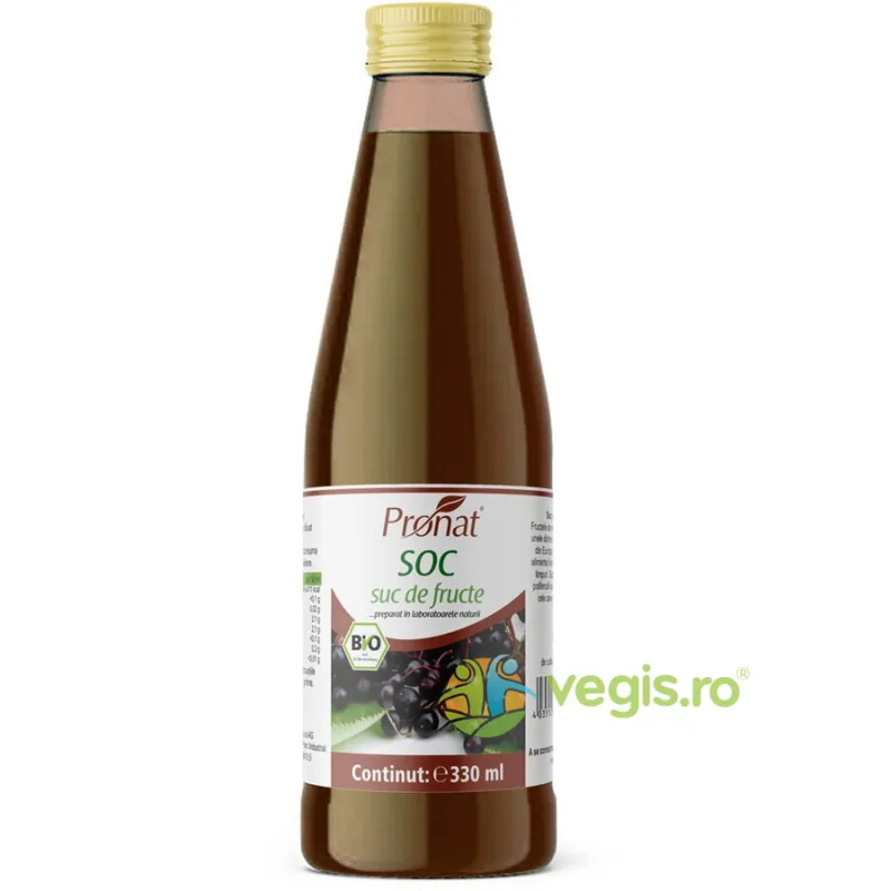 Suc de Soc 100% Ecologic/Bio 330ml PRONAT — preț și oferte