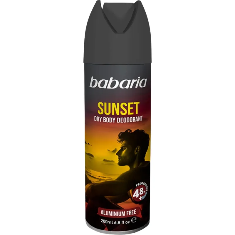 Deodorant Spray pentru Barbati Protectie 48h+ fara Aluminiu Sunset 200ml BABARIA — preț și oferte