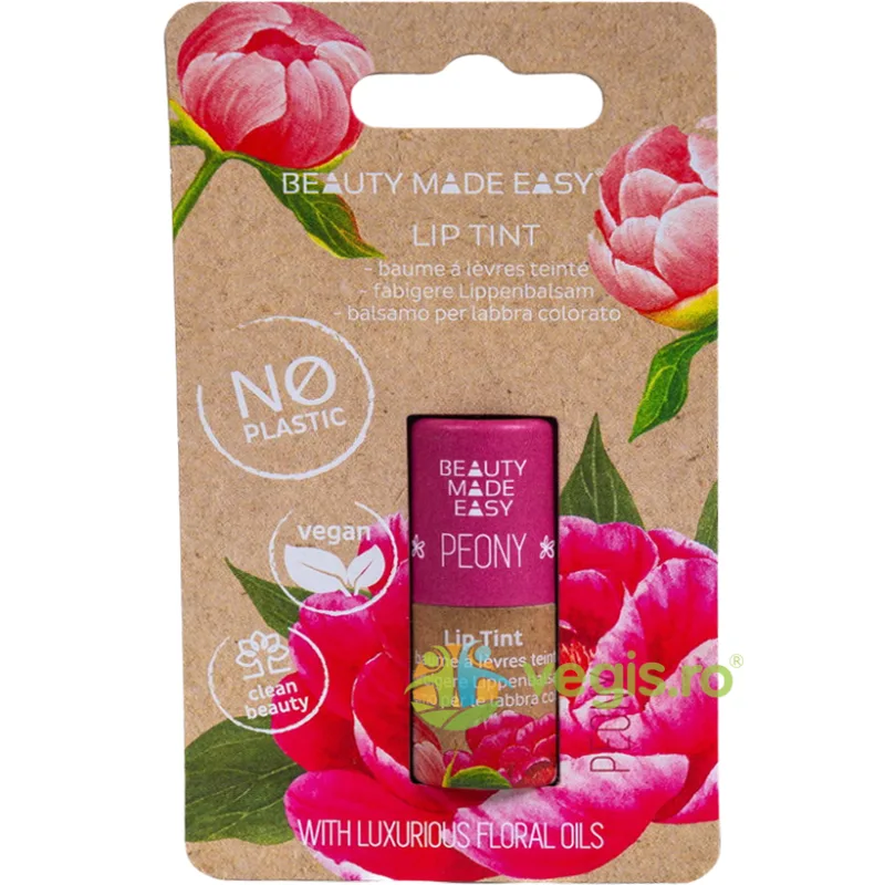 Balsam de Buze Nuantator Peony 5.5g BEAUTY MADE EASY — preț și oferte