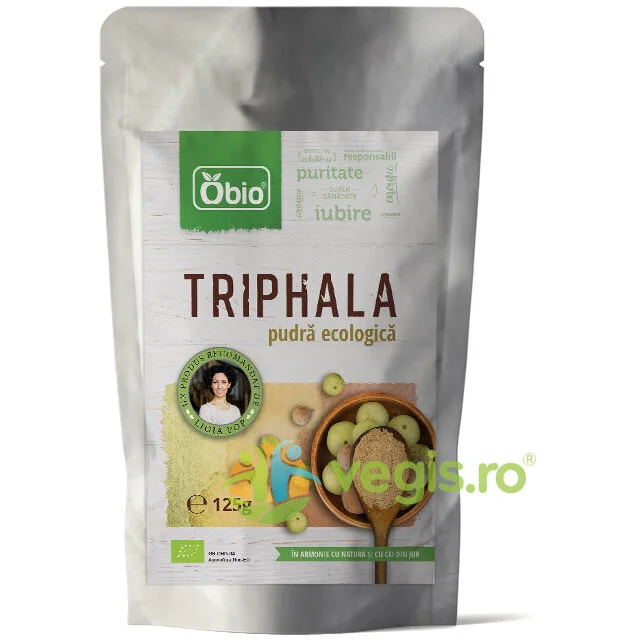 Triphala Pulbere Ecologica/Bio 125g OBio — preț și oferte