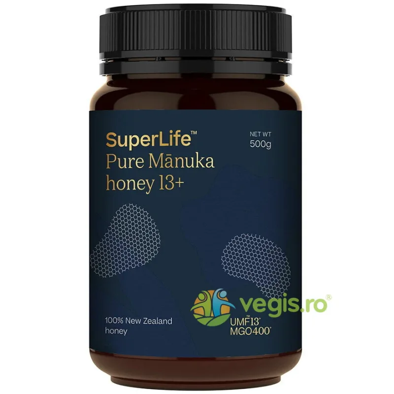Miere de Manuka UMF 13+ (MGO 400+) 500g SUPERLIFE — preț și oferte