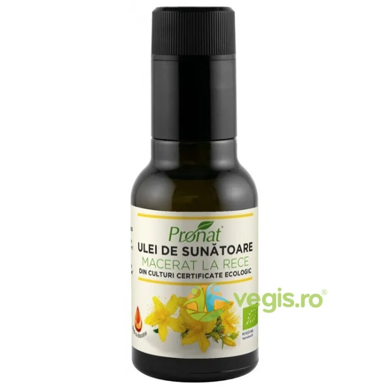 Ulei de Sunatoare Macerat la Rece Ecologic/Bio 100ml PRONAT — preț și oferte