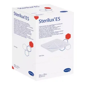 Comprese sterile din tifon Sterilux ES, 7,5 x 7,5 cm, Hartmann | 25 plicuri