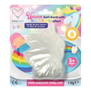 Bomba de baie cu efect de curcubeu, Unicorn,110 g, Easycare Baby