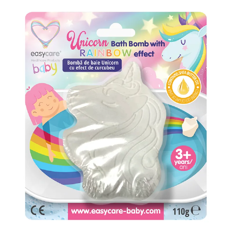 Bomba de baie cu efect de curcubeu, Unicorn,110 g, Easycare Baby — preț și oferte