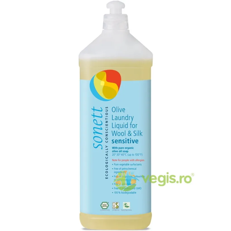 Detergent Lichid pentru Lana si Matase Neutru Ecologic/Bio 1L SONETT — preț și oferte