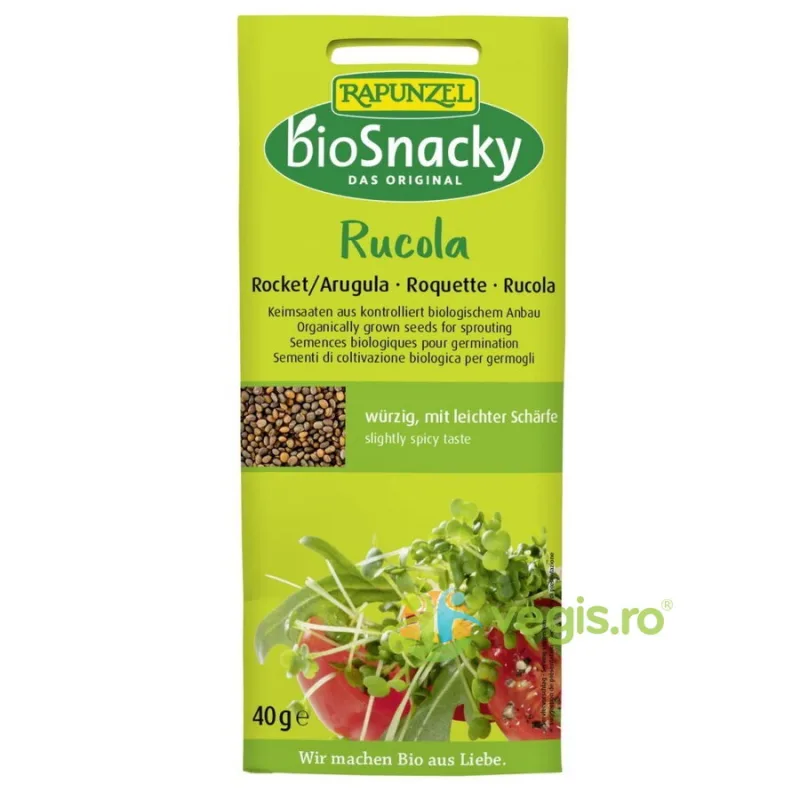 Seminte de Rucola pentru Germinat Ecologice/Bio 40g BIOSNACKY RAPUNZEL — preț și oferte