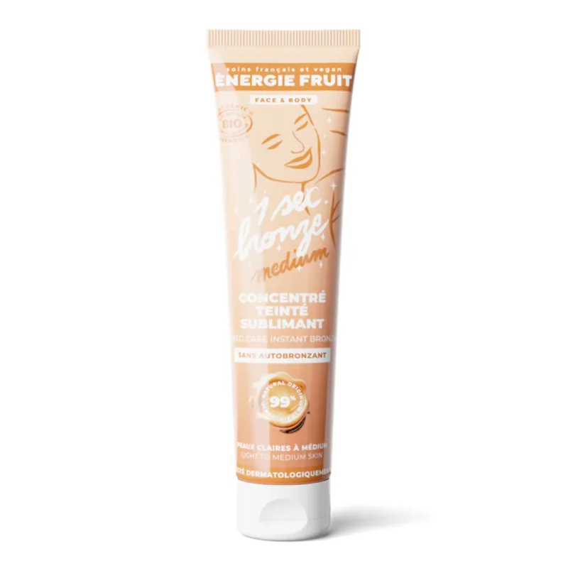 Lotiune iluminatoare fata si corp cu efect de bronz instant Light to Mid skin, 100ml, Energie Fruit — preț și oferte