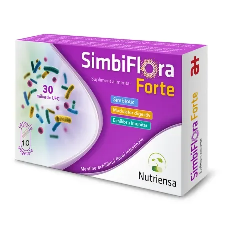 SimbiFlora Forte, Antibiotice SA | 10 capsule — preț și oferte