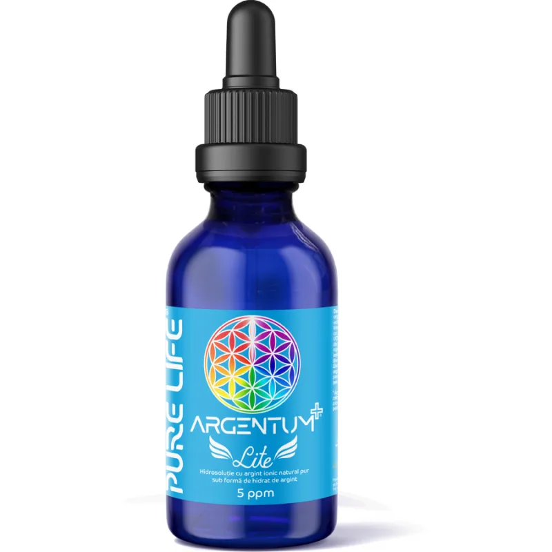 Argentum LITE 5ppm cu Pipeta 60ml PURE LIFE — preț și oferte