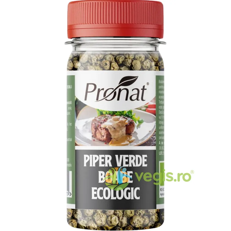 Piper Verde Boabe Ecologic/Bio 25g PRONAT — preț și oferte
