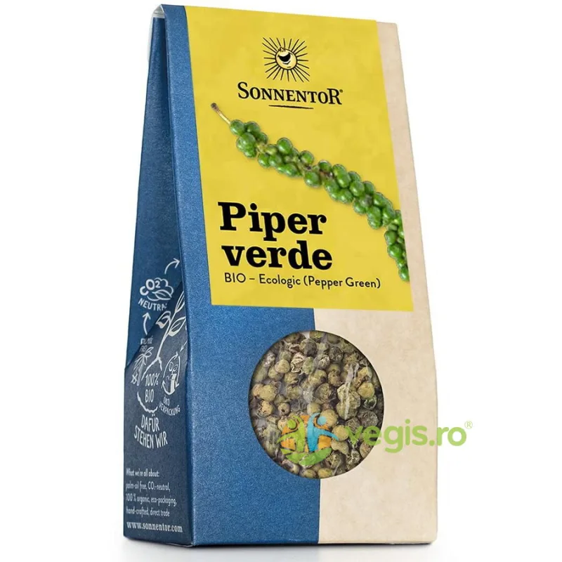Piper Verde Boabe Ecologic/Bio 20g SONNENTOR — preț și oferte