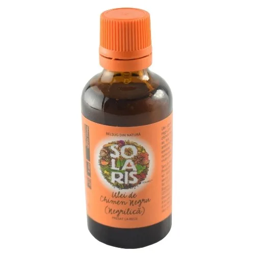 Ulei de Chimen Negru Presat la Rece 50ml Solaris — preț și oferte