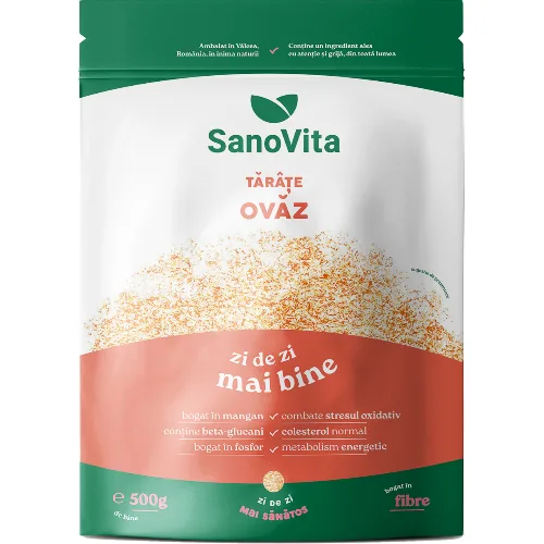 Tarate de Ovaz 500gr Sanovita — preț și oferte