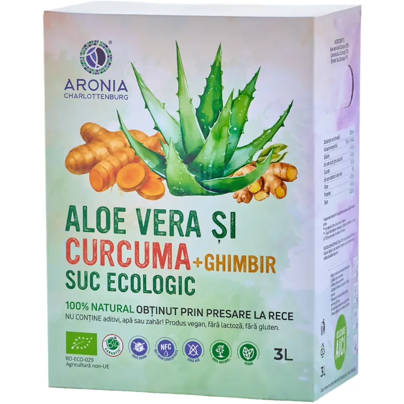 Suc de Ghimbir si Curcuma Ecologic, 3L, Aronia Charlottenburg — preț și oferte