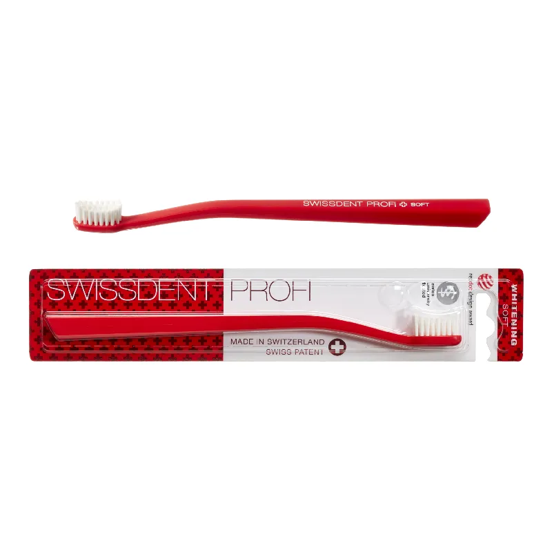 Periuta de dinti, Whitening Classic, rosie, Swissdent — preț și oferte