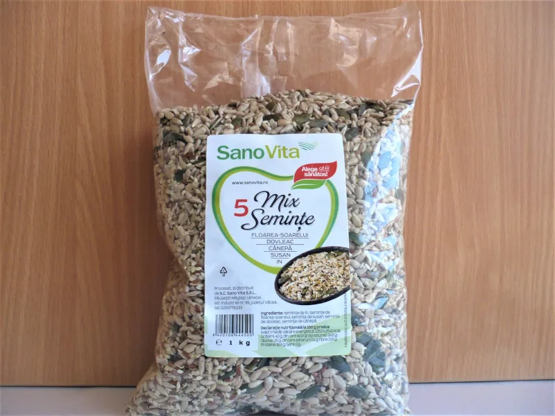 Mix 5 semințe 1000g-Sanovita — preț și oferte
