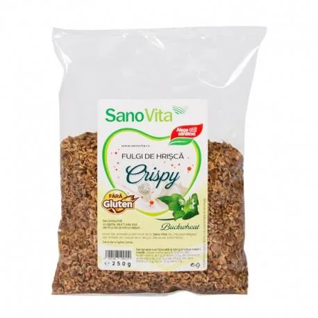 Crispy - Fulgi de hrisca 250g - SANOVITA — preț și oferte