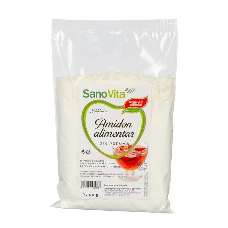 Amidon din porumb 250g - Sanovita — preț și oferte