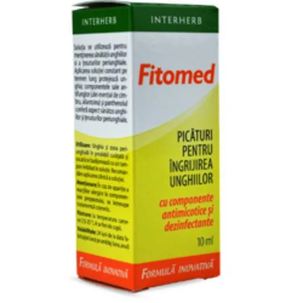 FITOMED PICATURI PENTRU UNGHII 10ml, INTERHERB — preț și oferte