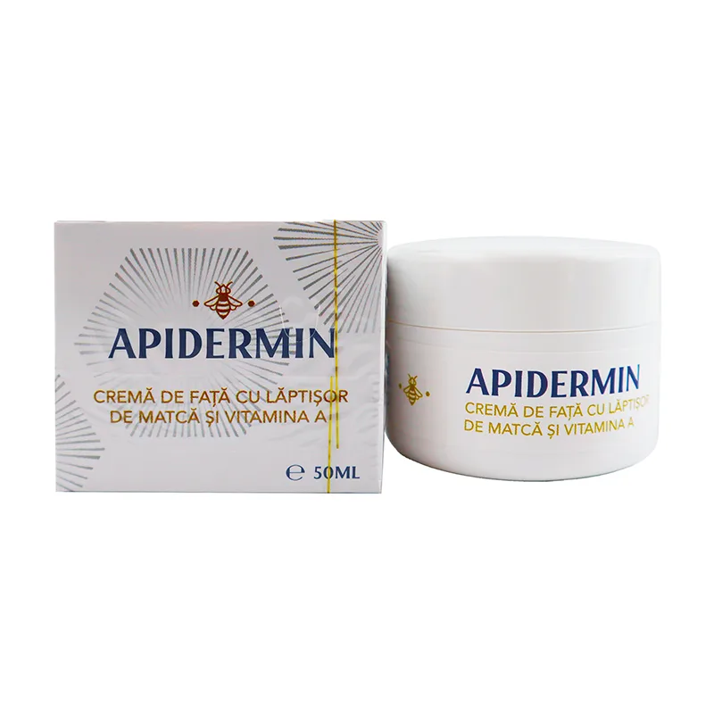 CREMA LEJERA HIDRATANTA ZI APIDERMIN 50ml, COMPLEX APICOL — preț și oferte