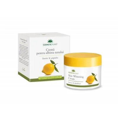 Crema pentru albirea tenului cu extract de lamaie si papadie 50ml - Cosmetic plant — preț și oferte