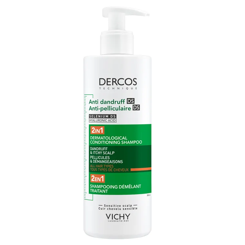 Sampon si balsam 2in1 anti-matreata Dercos, 390ml, Vichy — preț și oferte