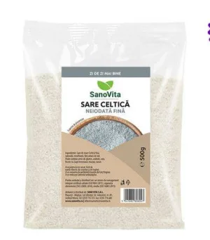 Sare Celtica fina neiodata, 500g - Sanovita