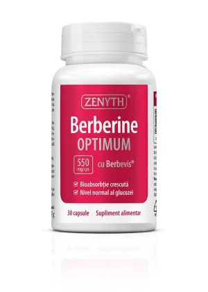 Berberina Optimum cu Berbevis extract 550 mg, 30 capsule