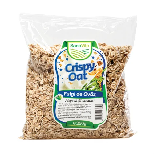 Fulgi de ovaz crispy 250g - SANOVITA — preț și oferte