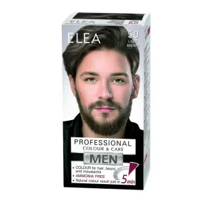 Vopsea barbati pentru par, barba si mustata 5.0 - Saten Deschis Elea Professional | 100 ml