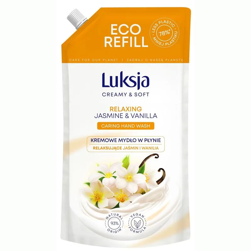 Rezerva sapun lichid CREAMY & SOFT XXL Relaxing, Luksja | 900 ml LUKSJA INFINITY — preț și oferte