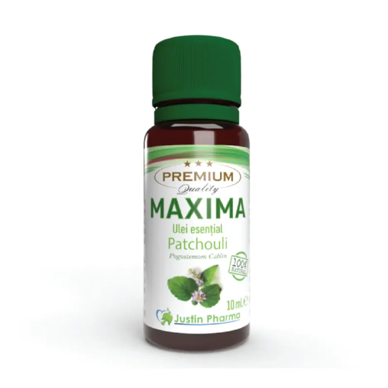 Ulei esential Patchouli Maxima, uz extern, 10 ml, Justin Pharma — preț și oferte