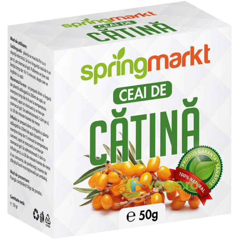 Ceai de Catina Fructe 50g springmarkt — preț și oferte