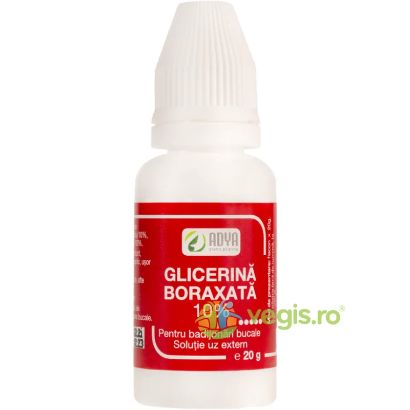 Glicerina Boraxata 10% 20g Adya GreenPharma — preț și oferte
