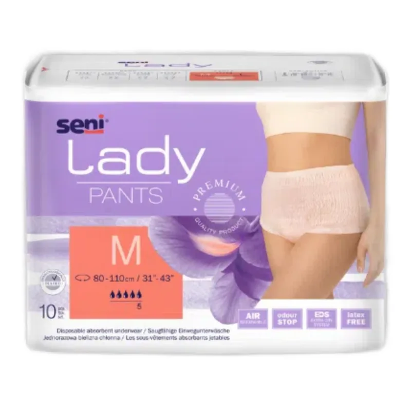 Chilot elastic absorbant, Lady Pants, M, 10 bucati, Seni — preț și oferte