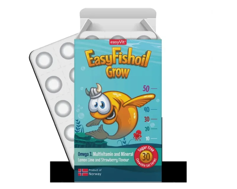 EasyFishOil Grow, 30 comprimate masticabile AESCULAP — preț și oferte