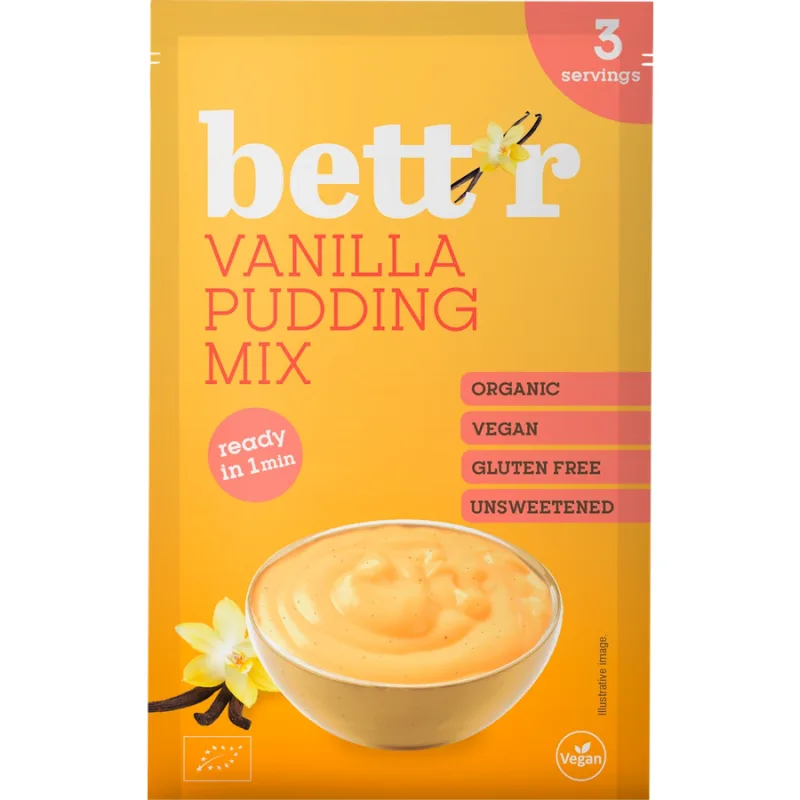 Mix pentru Budinca cu Vanilie fara Gluten Ecologica/Bio 30g BETTR — preț și oferte