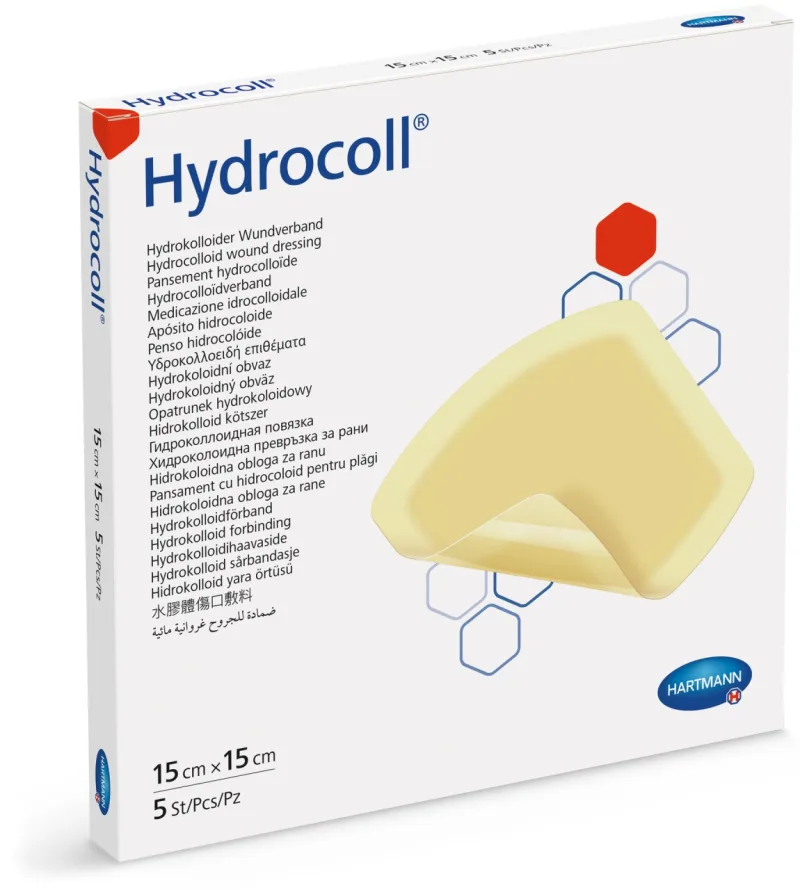 Pansament hidrocoloidal Hydrocoll 15x15 cm, 5 buc – Hartmann — preț și oferte