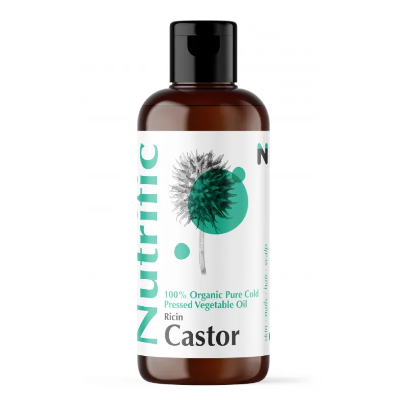 Ulei de ricin organic presat la rece, 50ml, Nutrific — preț și oferte
