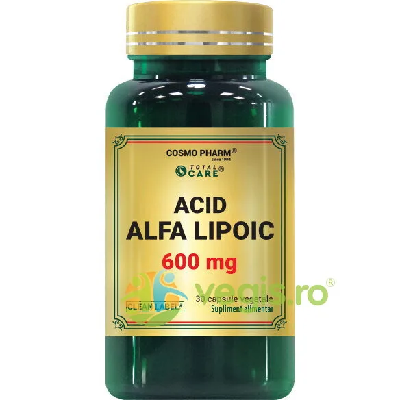 Acid Alfa Lipoic 600mg 30cps COSMO PHARM — preț și oferte