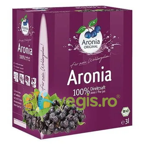 Suc Pur de Aronia Ecologic/Bio 3L ARONIA ORIGINAL — preț și oferte